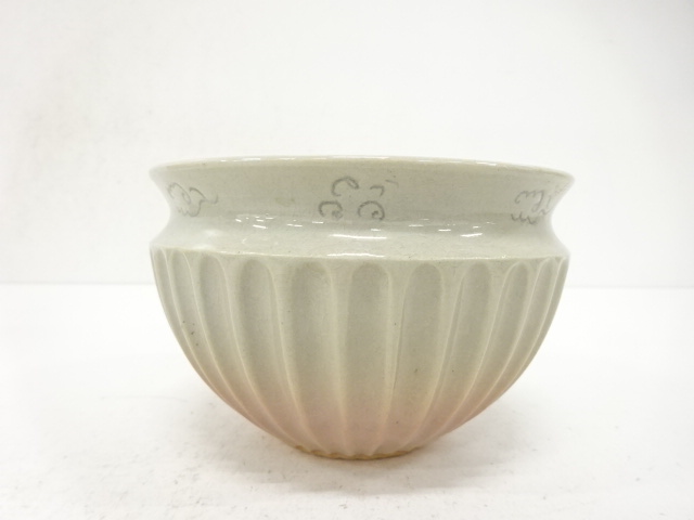  萩焼　大野誠二造　菊　建水